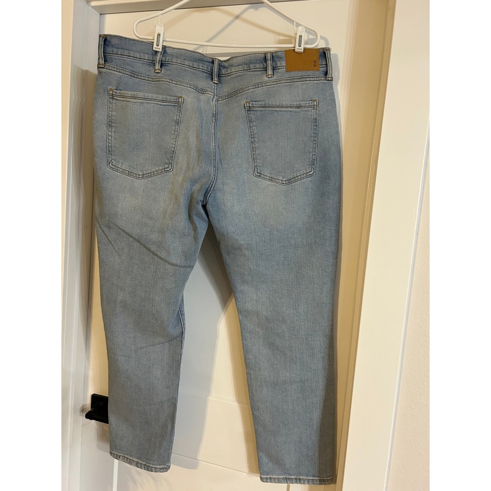 NEW Mutual Weave The Slim Light Wash Denim Jeans Mens Size 42 x 30 Five Pocket - Picture 4 of 6